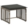 Ensemble de meubles d'extérieur 11 pcs Gris et Gris foncé 642714642714