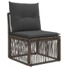 Ensemble de canapé de jardin 4 pcs Gris polyrotin 642720642720