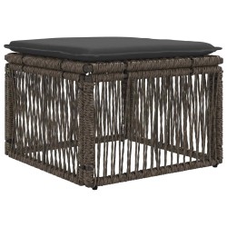 Ensemble de canapé de jardin 4 pcs Gris polyrotin 642720642720