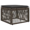 Ensemble de canapé de jardin 4 pcs Gris polyrotin 642720642720