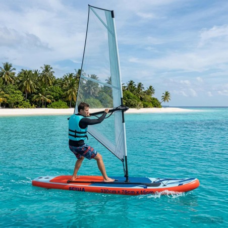 Planche SUP Gonflable avec Voile SCYLLA 330 x 76 x 15 cm Bleu 642726642726