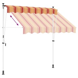 Auvent rétractable manuel Gris clair 400 cm 642737642737