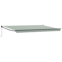 Auvent rétractable Vert 500 × 300 cm 642738642738