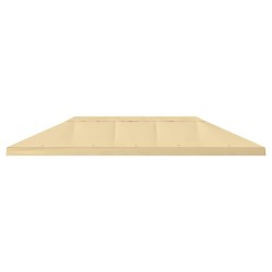 Housse de canopée de gazebo 6 x 3 m Crème Polyester 190 642739642739