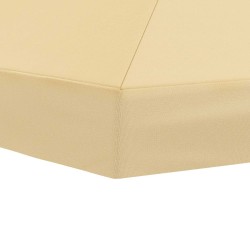 Housse de canopée de gazebo 6 x 3 m Crème Polyester 190 642739642739