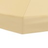 Housse de canopée de gazebo 6 x 3 m Crème Polyester 190 642739642739