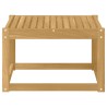 Table de jardin Bois d'Acacia Massif Blanc 59 x 59 x 37 cm 642746642746