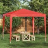 Tente de fête 250 x 250 x 240 cm Rouge PE et acier 642748642748
