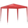 Tente de fête 250 x 250 x 240 cm Rouge PE et acier 642748642748