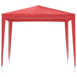 Tente de fête 250 x 250 x 240 cm Rouge PE et acier 642748642748