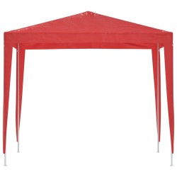 Tente de fête 250 x 250 x 240 cm Rouge PE et acier 642748642748