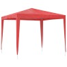 Tente de fête 250 x 250 x 240 cm Rouge PE et acier 642748642748