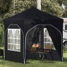 Tente de fête pop-up 192 x 192 x 245 cm Anthracite 642751642751