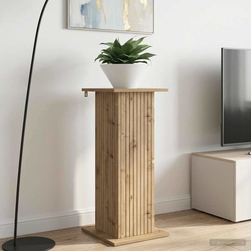 Support de Plante Chêne artisanal 30,5 x 30 x 80,5 cm 642755642755