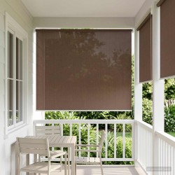 Store enrouleur extérieur à 90% de blocage UV Taupe HDPE 642756642756