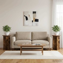 Support de Plante 2 pcs Chêne fumé Ø40 x 60 cm 642763642763