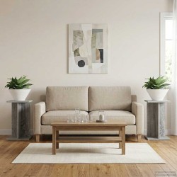 Support de Plante 2 pcs Gris Sonoma 25 x 25,5 x 40,5 cm 642764642764