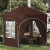 Tente de fête pop-up 192 x 192 x 245 cm Marron 642766642766
