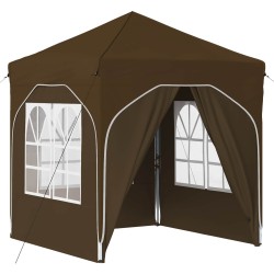 Tente de fête pop-up 192 x 192 x 245 cm Taupe 642767642767