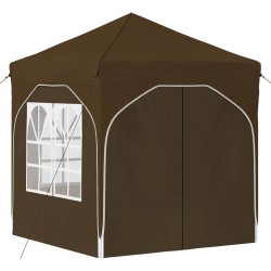 Tente de fête pop-up 192 x 192 x 245 cm Taupe 642767642767