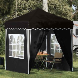 Tente de fête pop-up 195 x 195 x 245 cm Noir Tissu Oxford 642768642768