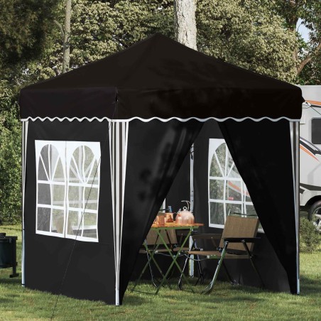Tente de fête pop-up 195 x 195 x 245 cm Noir Tissu Oxford 642768642768