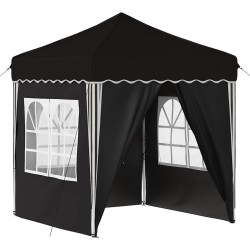 Tente de fête pop-up 195 x 195 x 245 cm Noir Tissu Oxford 642768642768
