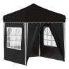 Tente de fête pop-up 195 x 195 x 245 cm Noir Tissu Oxford 642768642768