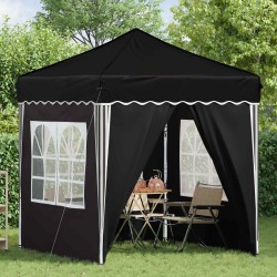 Tente de fête pop-up 195 x 195 x 245 cm Noir Tissu Oxford 642768642768
