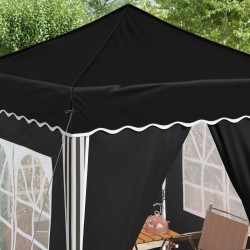 Tente de fête pop-up 195 x 195 x 245 cm Noir Tissu Oxford 642768642768