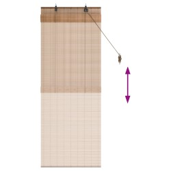 Store enrouleur Marron 40 x 160 cm Bambou 642781642781