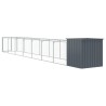Niche pour chien avec cour anthracite 110x813x110 cm 642787642787