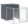 Niche pour chien avec cour anthracite 110x813x110 cm 642787642787