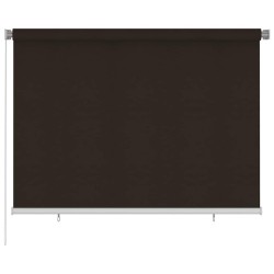Store roulant d'extérieur 205 (l) x 140 (H) cm marron HDPE 642789642789