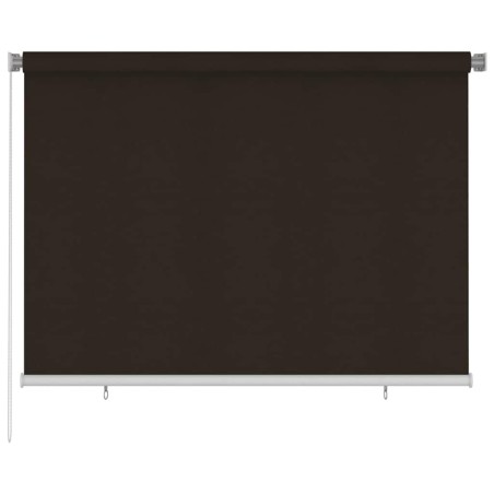 Store roulant d'extérieur 205 (l) x 140 (H) cm marron HDPE 642789642789