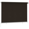 Store roulant d'extérieur 205 (l) x 140 (H) cm marron HDPE 642789642789