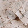 Papier peint en pierre 3D Beige 10 x 0,53 m Tissu non tissé 642792642792