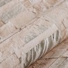 Papier peint en pierre 3D Beige 10 x 0,53 m Tissu non tissé 642792642792