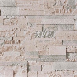 Papier peint en pierre 3D Beige 10 x 0,53 m Tissu non tissé 642792642792