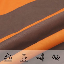 Voile d'ombre Orange et marron 3,6 x 3,6 x 3,6 m 642796642796
