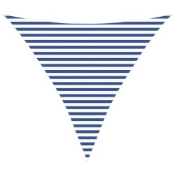 Voile d'ombre Bleu et Blanc 3,6 x 3,6 x 3,6 m 642806642806