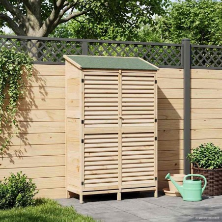 Abri de jardin Naturel 106 x 56 x 176,5 cm Bois de Sapin Massif 642808642808