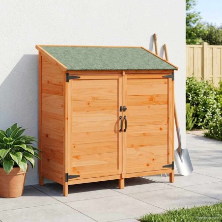 Abri de jardin avec toit Marron 106,5 x 56 x 113,5 cm 642816642816