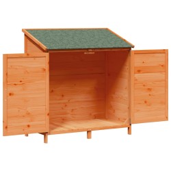 Abri de jardin avec toit Marron 106,5 x 56 x 113,5 cm 642816642816