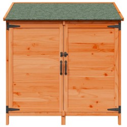 Abri de jardin avec toit Marron 106,5 x 56 x 113,5 cm 642816642816