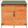 Abri de jardin avec toit Marron 106,5 x 56 x 113,5 cm 642816642816