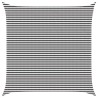 Voile d'ombre Anthracite et blanc 6 x 6 m HDPE 642818642818