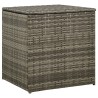 Salon de jardin 4 pcs avec coussins résine tressée gris 642819642819