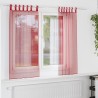 Voilages à œillets 2 pcs rouge bordeaux 140 x 175 cm 642823642823