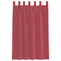Voilages à œillets 2 pcs rouge bordeaux 140 x 175 cm 642823642823